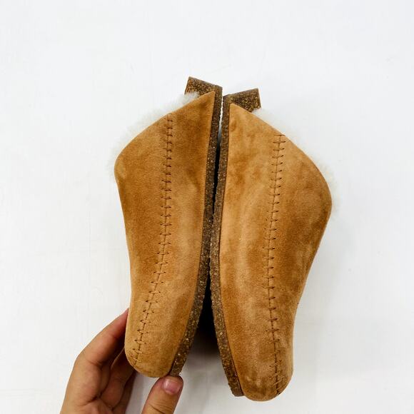 Jenni Kayne Brown Saddle Shearling-Lined Clog - Picture 5 of 5